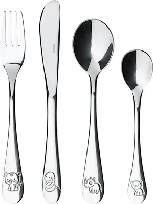 Immagine prodotto di Kelomat Besteckset Dschungel 4 tlg edelstahl