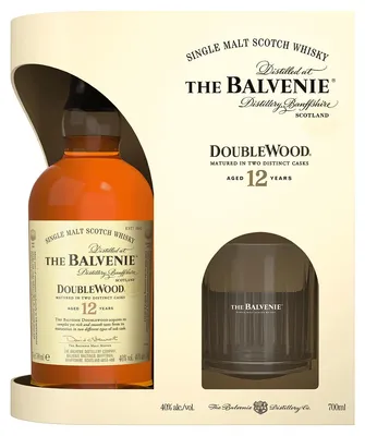 Produktbild von Balvenie 12 Years Doublewood mit Glas + Box 700ml 40% Vol.