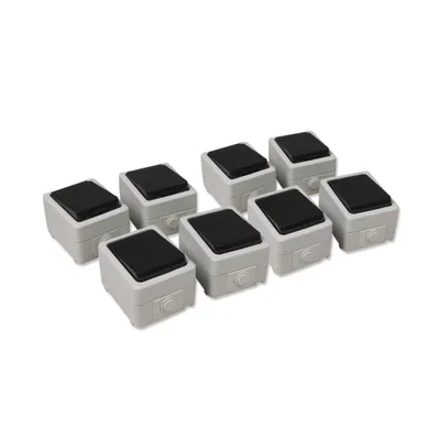 Produktbild von Feuchtraum Set McPower Taff Starter 8-teilig grau IP44