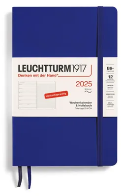 Produktbild von LEUCHTTURM1917 370526 Wochenkalender & Notizbuch Paperback (B6+) 2025, Softcover