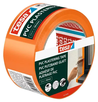 Immagine prodotto di tesa Nastro per intonaco in PVC 55487-00000-01 Nastro per intonaco arancione (L x L) 33 m x 50 mm 1 pz