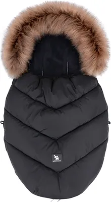 Produktbild von Baumwollemoose Mini Fußsack Black