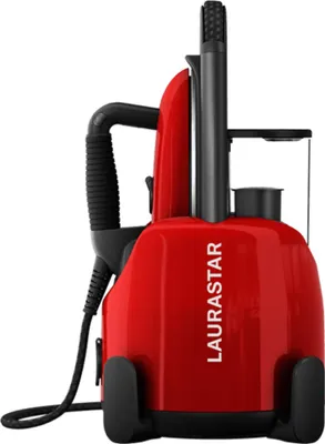 Produktbild von Laurastar Lift Original Red, Dampfbügelstation, 3-in-1 Bügelstation, die Ihre Kleidung entknittert, bügelt und reinigt, Hygienische Dampf, Abnehmbarer Wassertank, Vertikales Bügeln, Rot