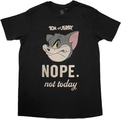 Produktbild von Tom & Jerry - "Not Today" T-Shirt für Herren/Damen Uni RO11357 (L) (Schwarz)