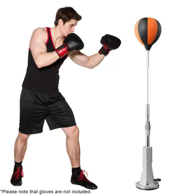 Productafbeelding van Standsysteem voor bokszak, trainingsset, hoogte verstelbaar (138-160 cm), bokreflexbal. Geschikt voor boksen en sport, ideaal voor stressvermindering, zowel voor professionals als beginners