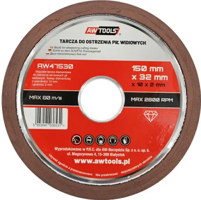 Immagine prodotto di Awtools mola per affilare i seghetti 150 mm