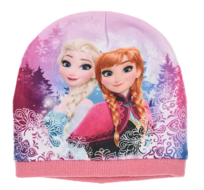 Produktbild von Frozen Winter Mütze Kinder Mädchen Strickmütze Beanie rosa Größe 52