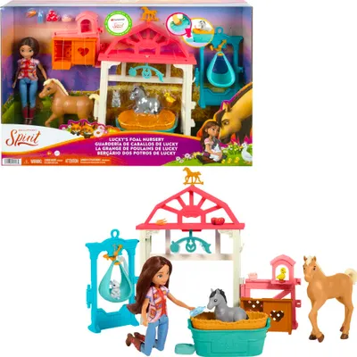 Produktbild von Spirit Luckys Tierbaby-Pflegestation mit Pony & Fohlen Puppe