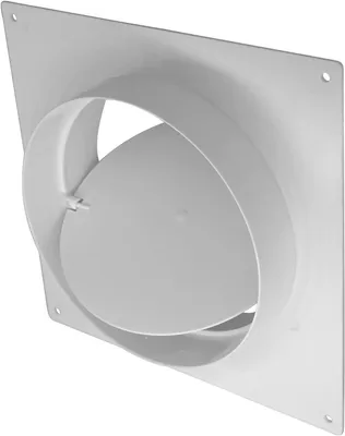 Obrázok produktu pre Prírubový ventil so spätnou klapkou, PVC, 150 mm, určený pre ventilačné potrubia