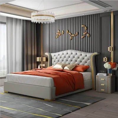 Immagine prodotto di Letto letti in pelle 180x200 camera da letto divano scaffali Chesterfield