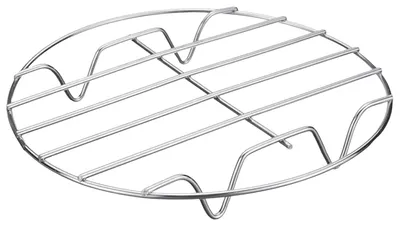 Grillrost rund Edelstahl 23/28 cm für Ofen & Mikrowelle
