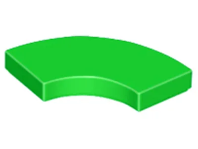 Image de Lego® 2x2 carreaux coin rond 27925 - 10 pièces vert clair