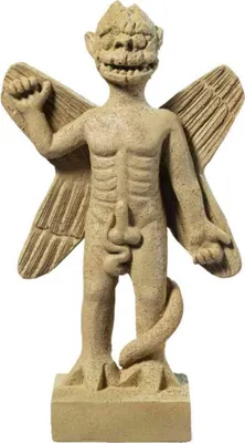 Produktbild von Pazuzu Dämonen Figur sandfarbend 15cm