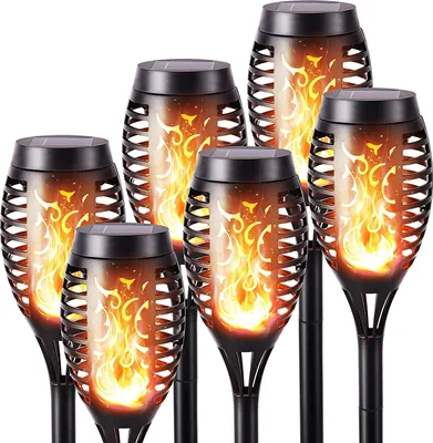 Obrázok produktu pre Solárne svetlá Záhrada - 6 kusov LED solárnych bateriek Záhradné baterky