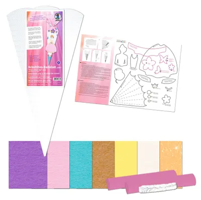 Produktbild von Bastelset Schultüte Mini Prinzessin