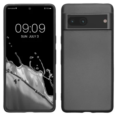 Produktbild von kwmobile Handyhülle für Google Pixel 7 Hülle - Silikon Case metallisch schimmernd - Schutzhülle Cover - Metallic Grau