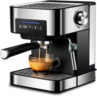 Immagine prodotto di Macchina per il caffè - Macchina per espresso italiana da 20 bar - Montalatte - Macinino per caffè