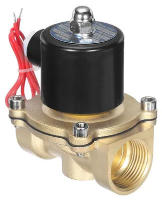 Productafbeelding van Elektrisch magneetventiel van messing, 1 inch NPT 220 V AC, normaal gesloten