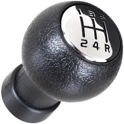 Productafbeelding van Schakelpookknop Knauf, zwart chroom, 5-versnellingen, geschikt voor Suzuki SX4 Swift III / Fiat Sedici