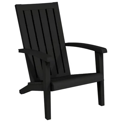 Image de vidaXL Chaise de jardin Adirondack Noir Polypropylène