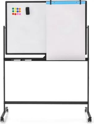 Obrázek produktu pro Nastavitelná oboustranná magnetická tabule 120x80 cm