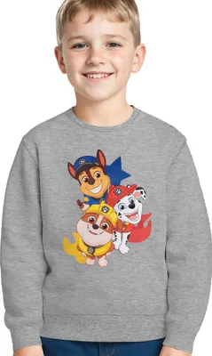 Produktbild von Paw Patrol Sweatshirt für Jungen - Kinder Pullover Oberteil Grau 122-128