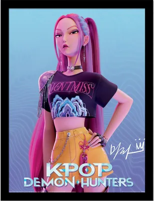 Produktbild von KPop Demon Hunters Mira gerahmtes Poster