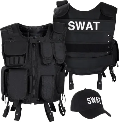 Produktbild von Black Snake® Agenten Kostüm | Herren und Damen | SWAT | FBI | POLICE | SECURITY | SHERIFF | DEA | TASK FORCE | NYPD - SWAT - M/L