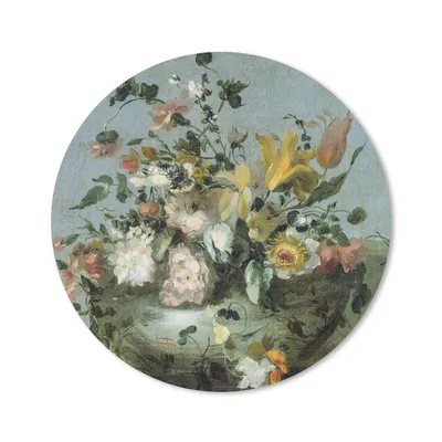 Produktbild von MuchoWow® Mauspad Mousepad Blumen - Alte Meister - Barock 20x20 cm - Mousepads - Maus Mat - Pad - Mausunterlage - Schreibtischmatte