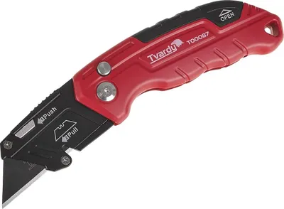 Obrázek produktu pro TVARDY Nůž zavírací FASTVOLD s lichoběžníkovou čepelí 60×19×0,6 mm SK2H - T00087A