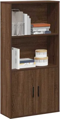 Productafbeelding van Maison Exclusive - Boekenkast, bruin, eikenlook, 60x24x120 cm, houtvezel