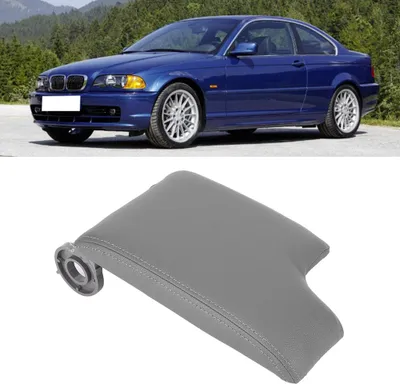 Immagine prodotto di Auto Console centrale Armlehne copertura Pad Cuscino Adatto per E46 1999-2004Grigio