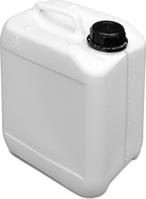 Image de bidon de 5 litres blanc avec bande de visibilité (DIN 45)