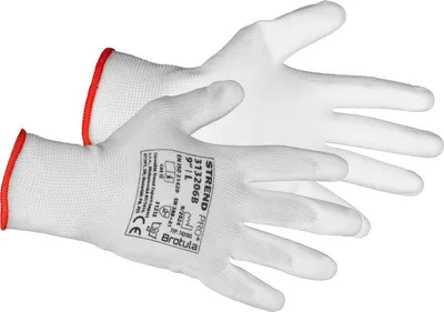 Obrázek produktu pro Rukavice ST BROTULA White 09/L, záhradné, biele, s blistrom 12 kusů