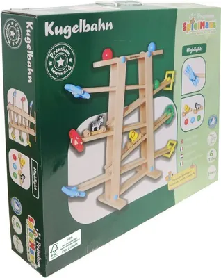 Produktbild von Dřevěná kuličková dráha SpielMaus s valivými prvky