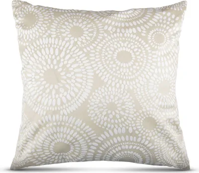 Immagine prodotto di Cuscino decorativo 50x50 con cerniera nascosta, ( Beige ) fodera per cuscino incl. cuscino di riempimento "punti", fodere decorative per cuscini, fodera morbida per cuscini