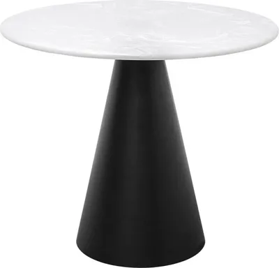 Produktbild von Casa Padrino Designer Couchtisch Schwarz / Weiß 70 x H. 60 cm - Wohnzimmertisch