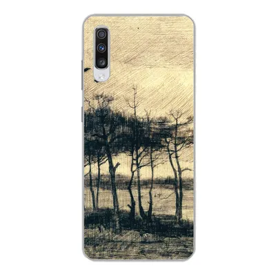 Produktbild von MuchoWow® Handyhülle Schutzhülle Hülle für Samsung Galaxy A70 Kiefern im Sumpf - Vincent van Gogh Silikon Softcase Handy Hülle - Schutzhaube