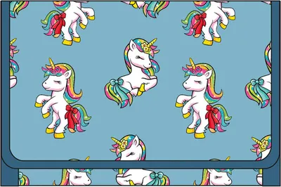 Produktbild von Bagoose - Brieftasche, Polyester, Einhorn CD1821 (Einheitsgröße) (Blau)