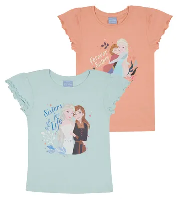 Produktbild von Kinder T-Shirt Frozen - Die Eiskönigin Doppelpack , Größe:134-140