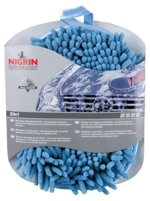 Produktbild von NIGRIN 71110 Waschhandschuh Mikrofaser mit Insektennetz (farblich sortiert), 17