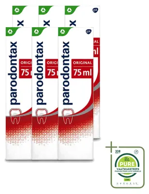 Obrázek produktu pro 6 kusů zubní pasty Parodontax Original, 75 ml, velkopack