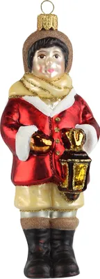 Produktbild von Weihnachtsfigur Junge mit einer Laterne