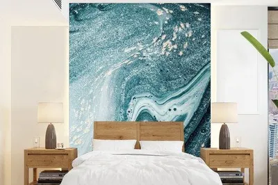 Produktbild von Fotobehang Edelsteine - Blau - Natur - Marmor - Abstract - Großformat - 175 x 240 cm