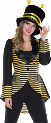 Produktbild von Biene Bienen Jacke Blazer Gehrock Karneval Fasching Kostüm 36-48