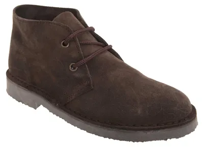 Immagine prodotto di Roamers desert boots unisex / scarpe stringate / scarpe basse, camoscio DF112 (48 EU) (marrone scuro)
