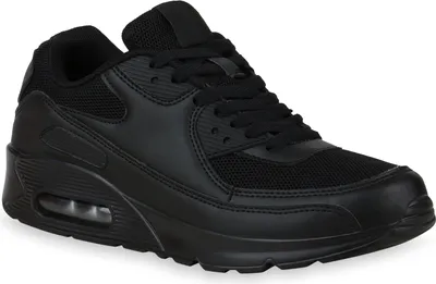 Produktbild von Mytrendshoe Herren Sportschuhe Laufschuhe Sneaker Turnschuhe 821243, Farbe: Schwarz, Größe: 43