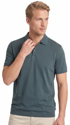 Produktbild von Brax Polo grün einfarbig Baumwolle