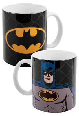 Produktbild von DC Comics Tasse - Batman Kaffeetasse Becher Kaffeebecher aus Keramik Schwarz 320 ml