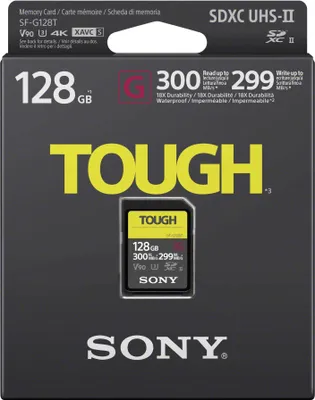 Produktbild von Sony SDXC G Tough series   128GB UHS-II Class 10 U3 V90